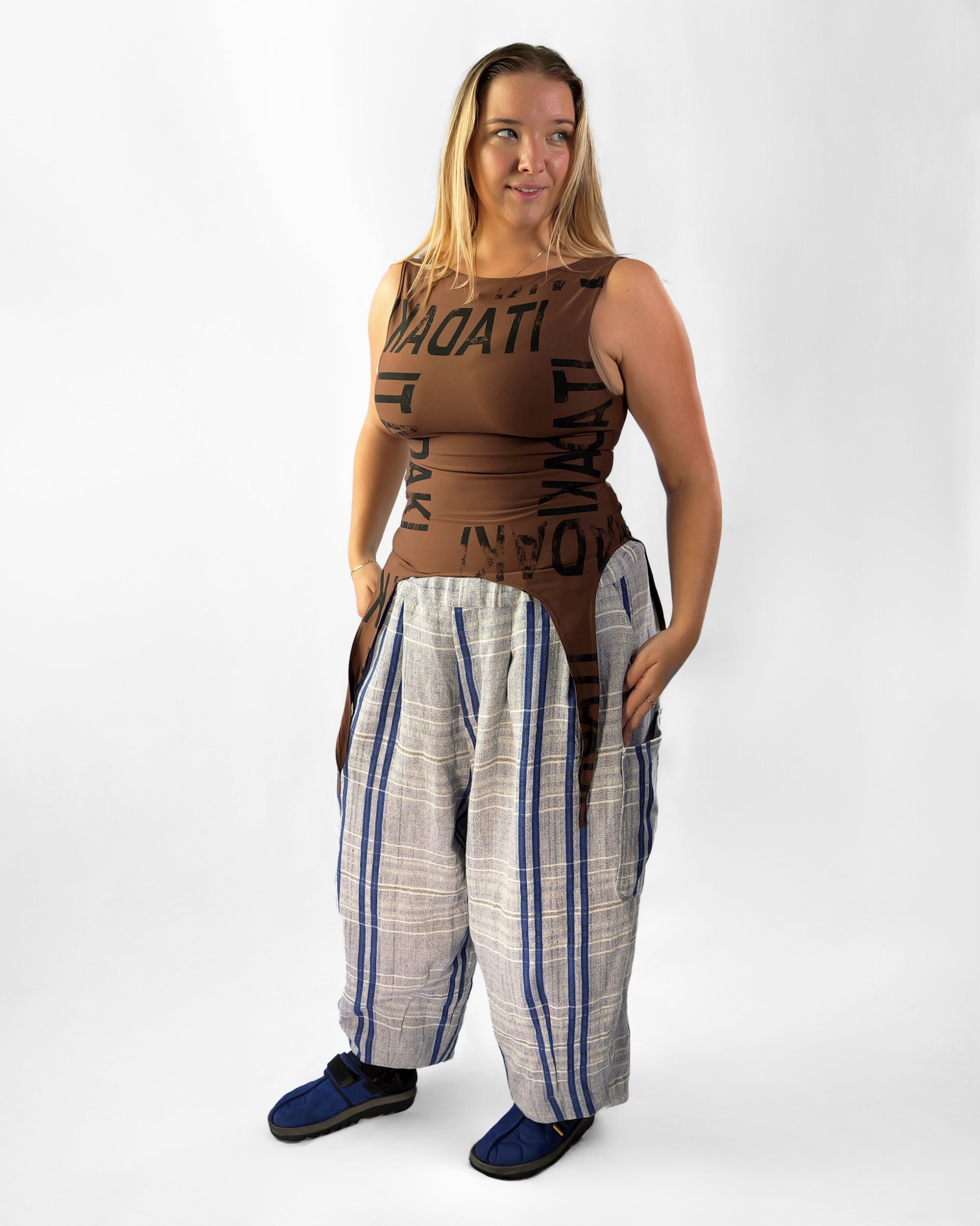 Lucky Pierrot Pant V2 in Towel Blue