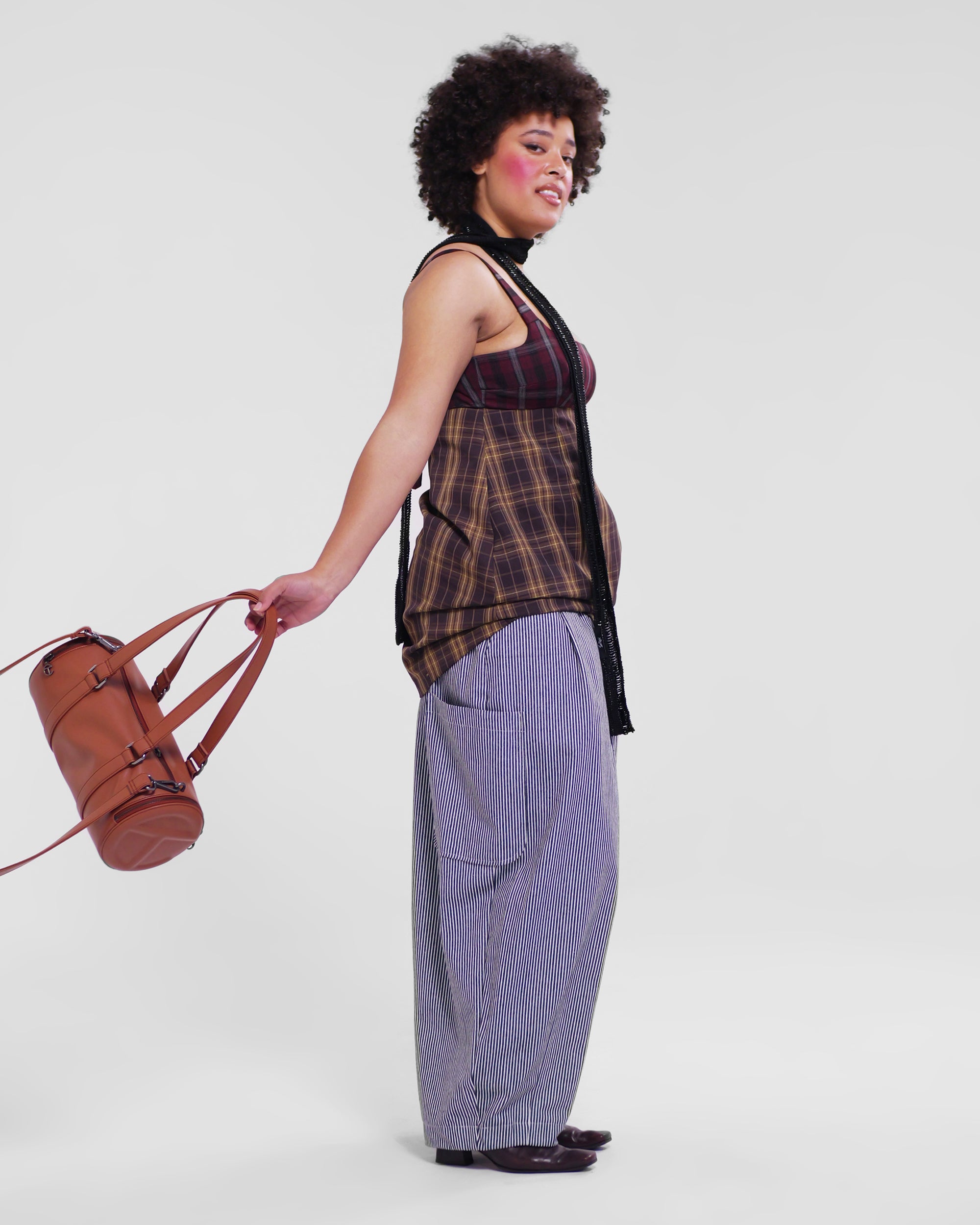 Lucky Pierrot Pant V2 in Chef Stripe