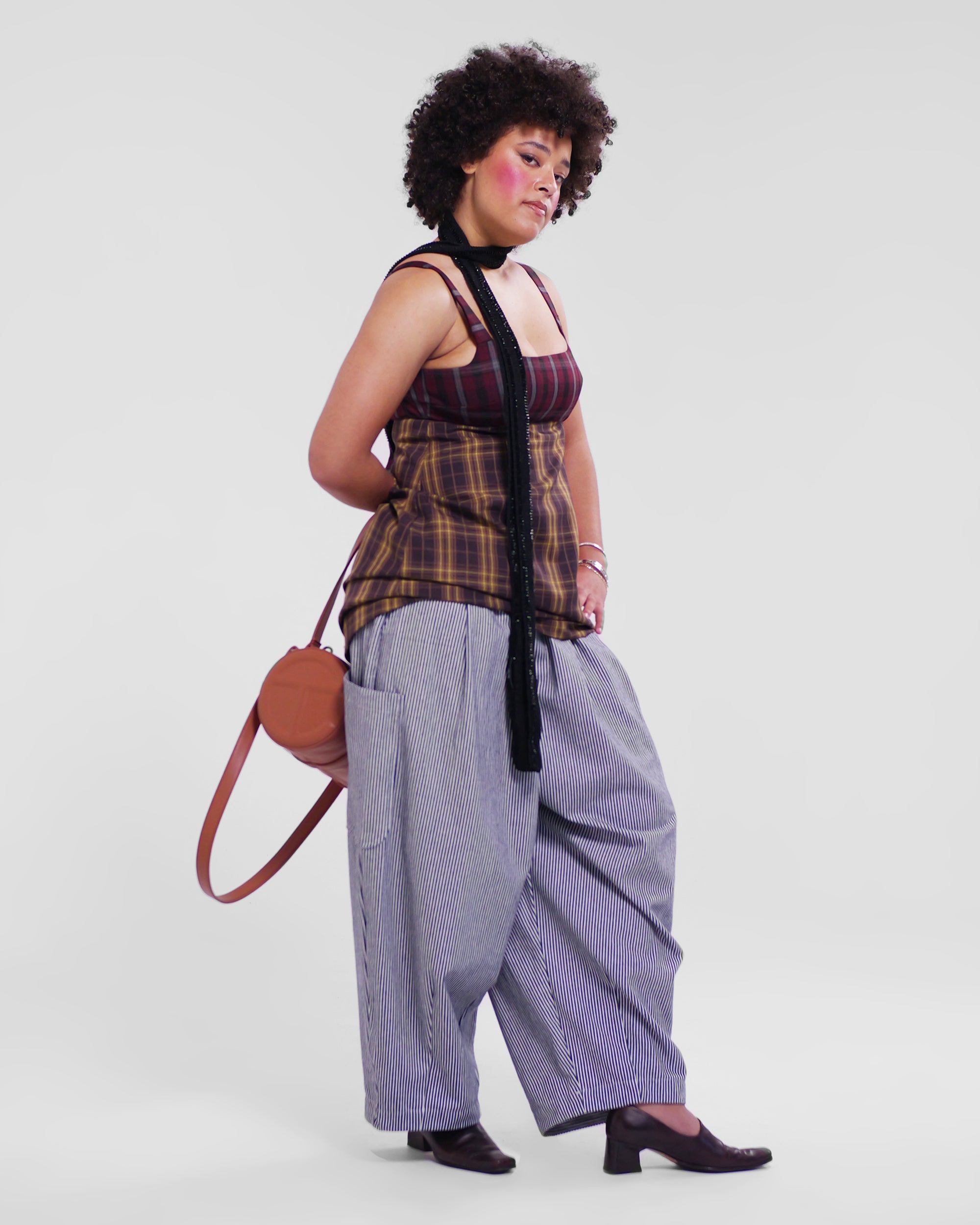 Lucky Pierrot Pant V2 in Chef Stripe