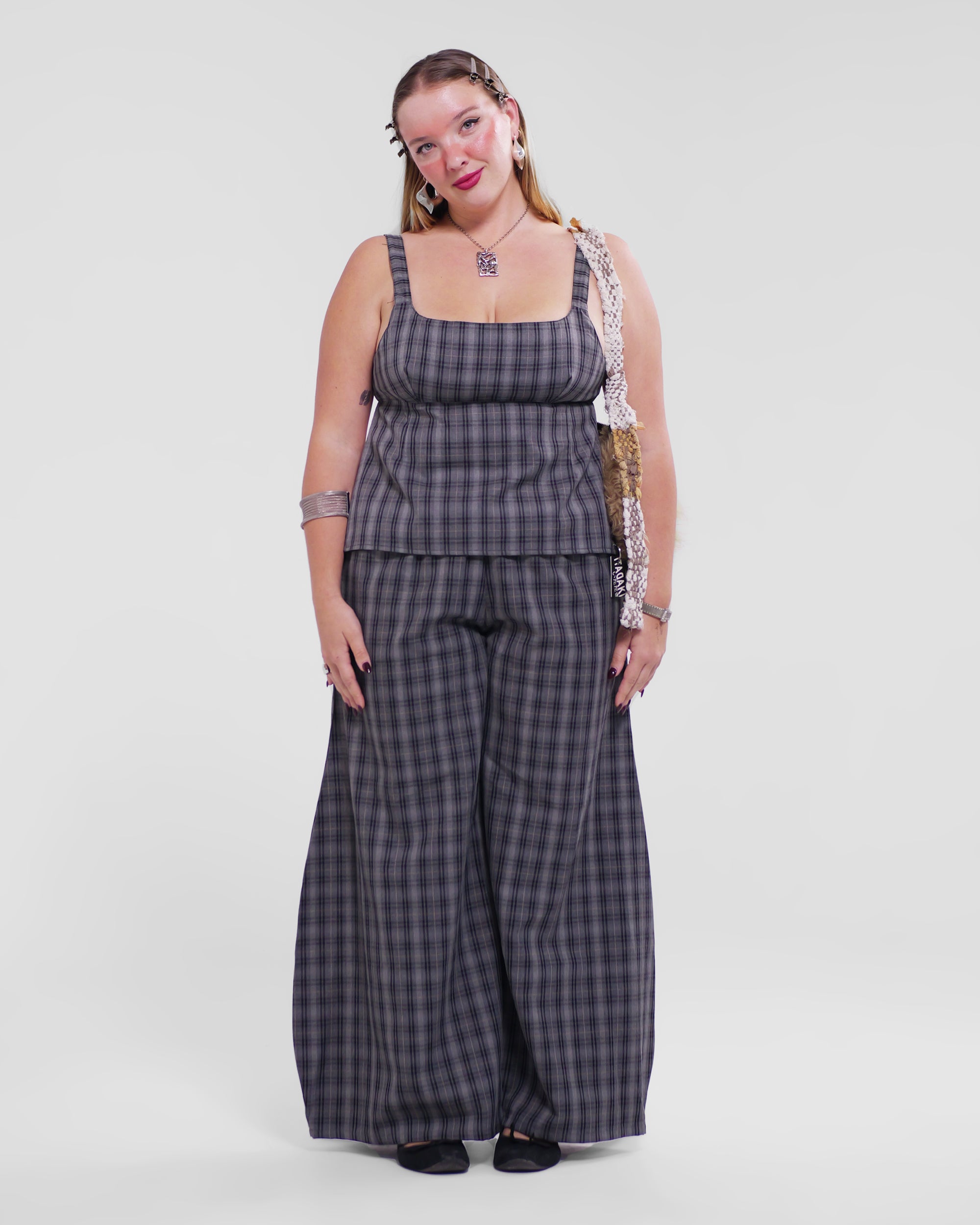 Obi Reversible Top in Smoke/Black