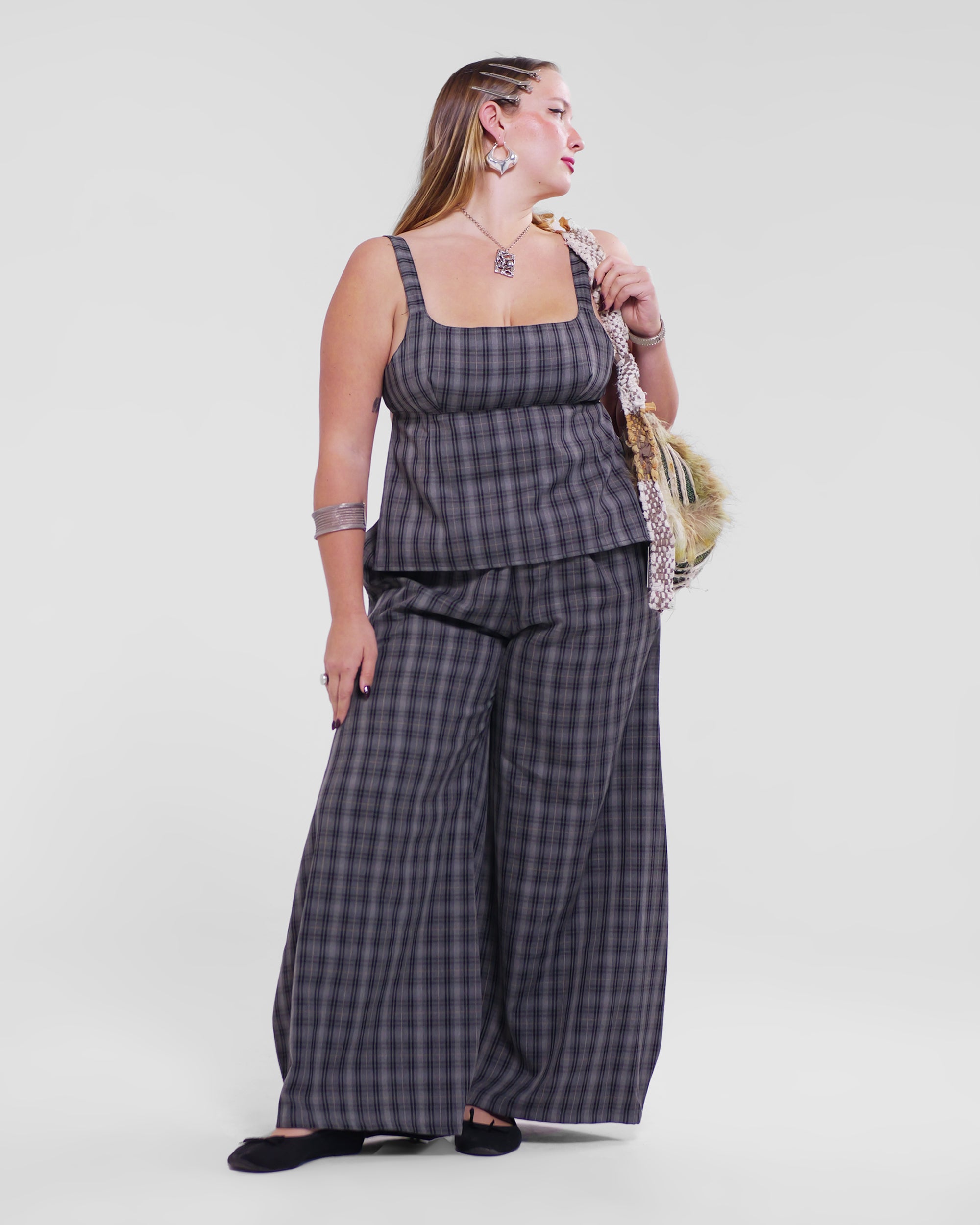 Shawties Puff Pant in Smoke Check