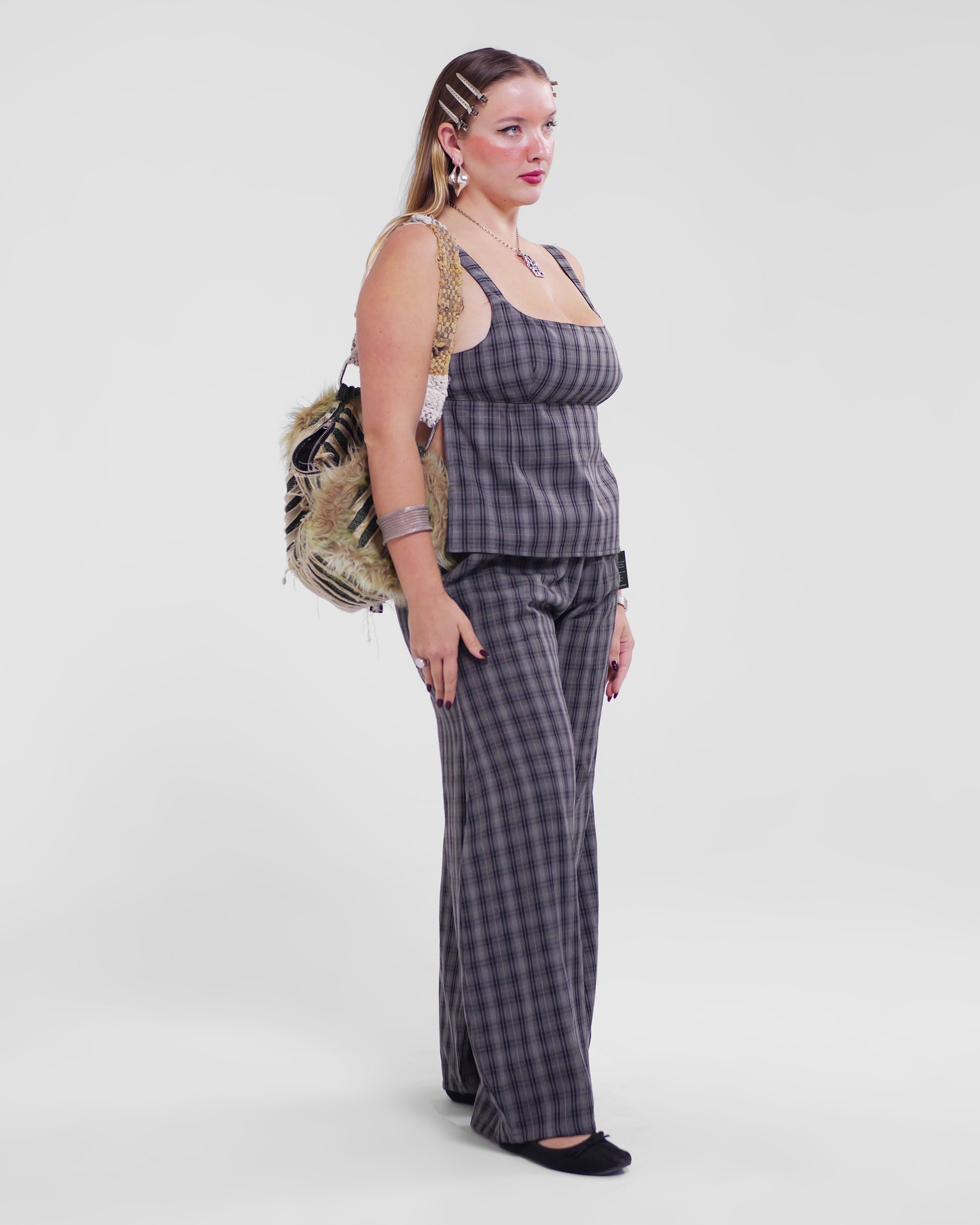 Shawties Puff Pant in Smoke Check