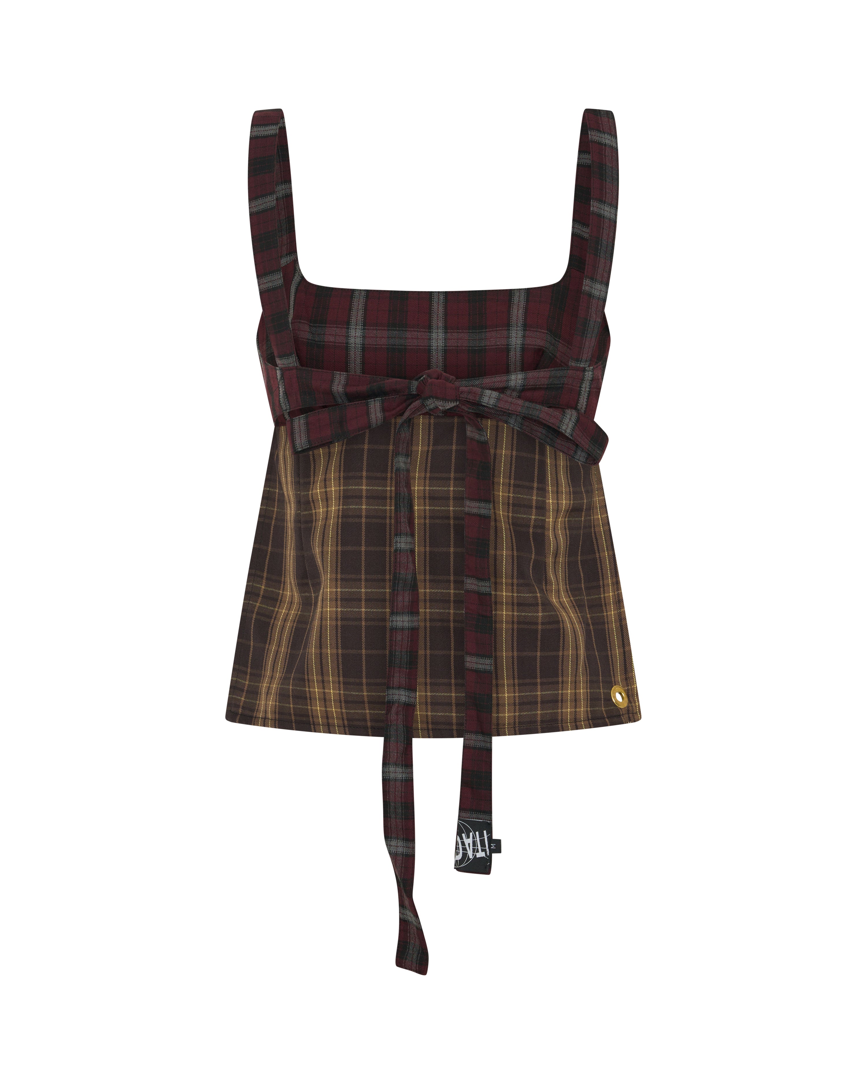 Obi Reversible Top in Wine/Honey