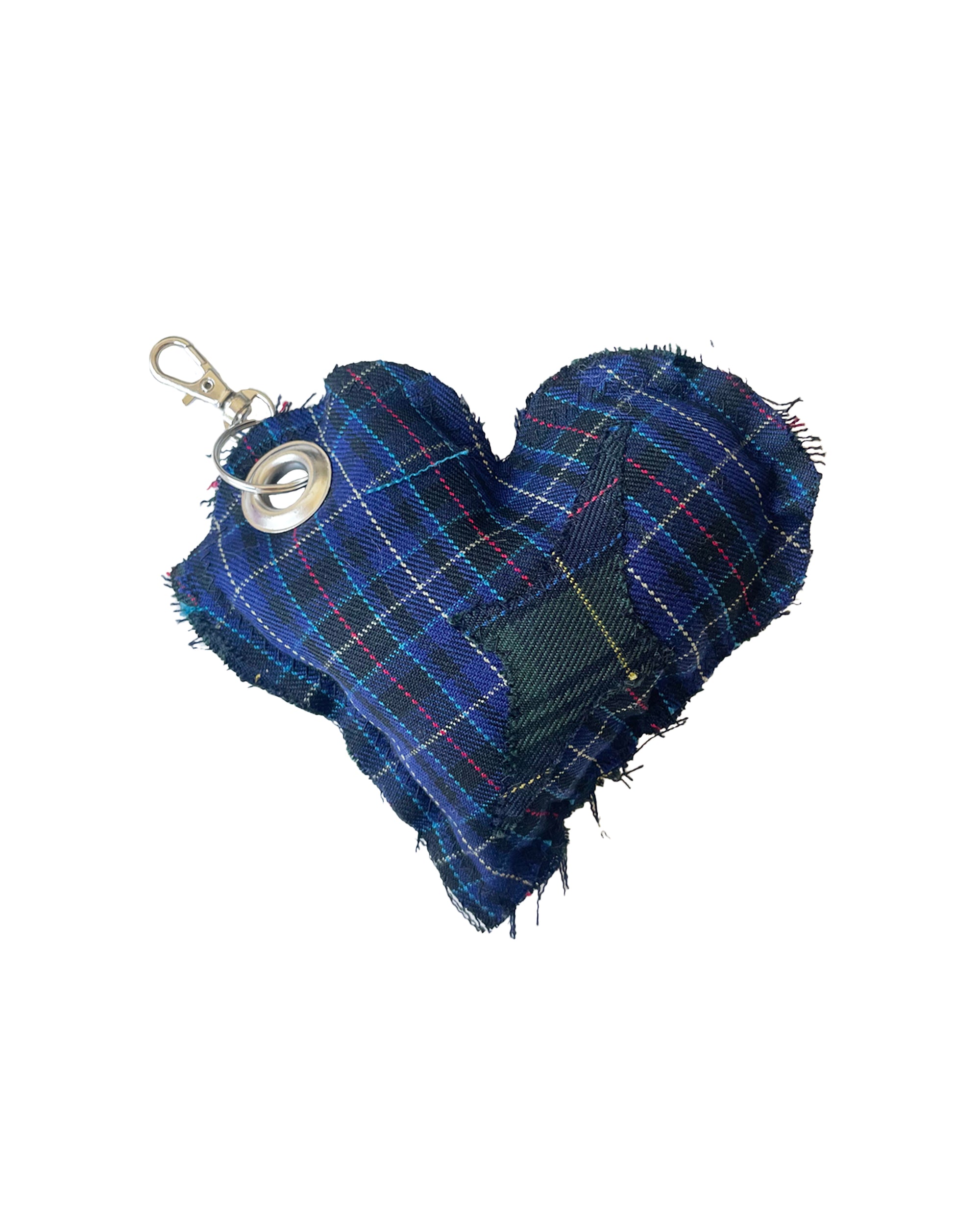 Off-Cut Keychain in Moss/Blue – ITADAKI