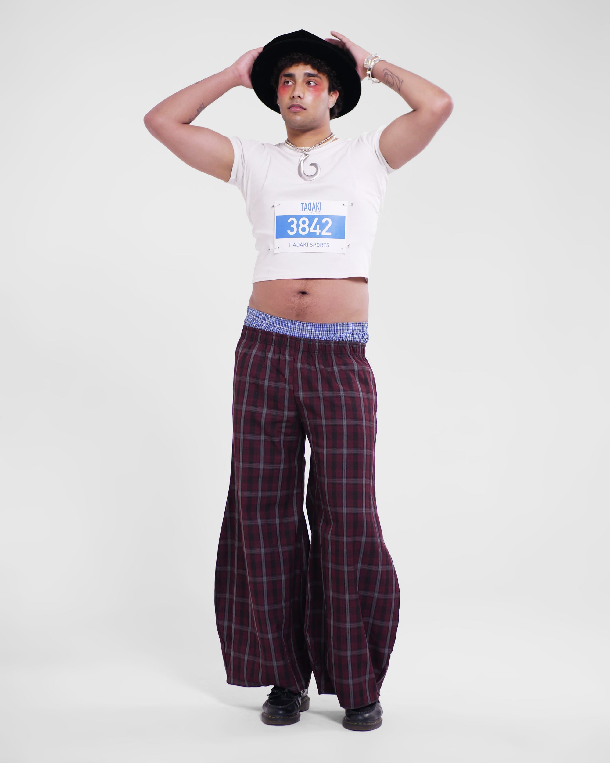 Shawties Puff Pant in Wine