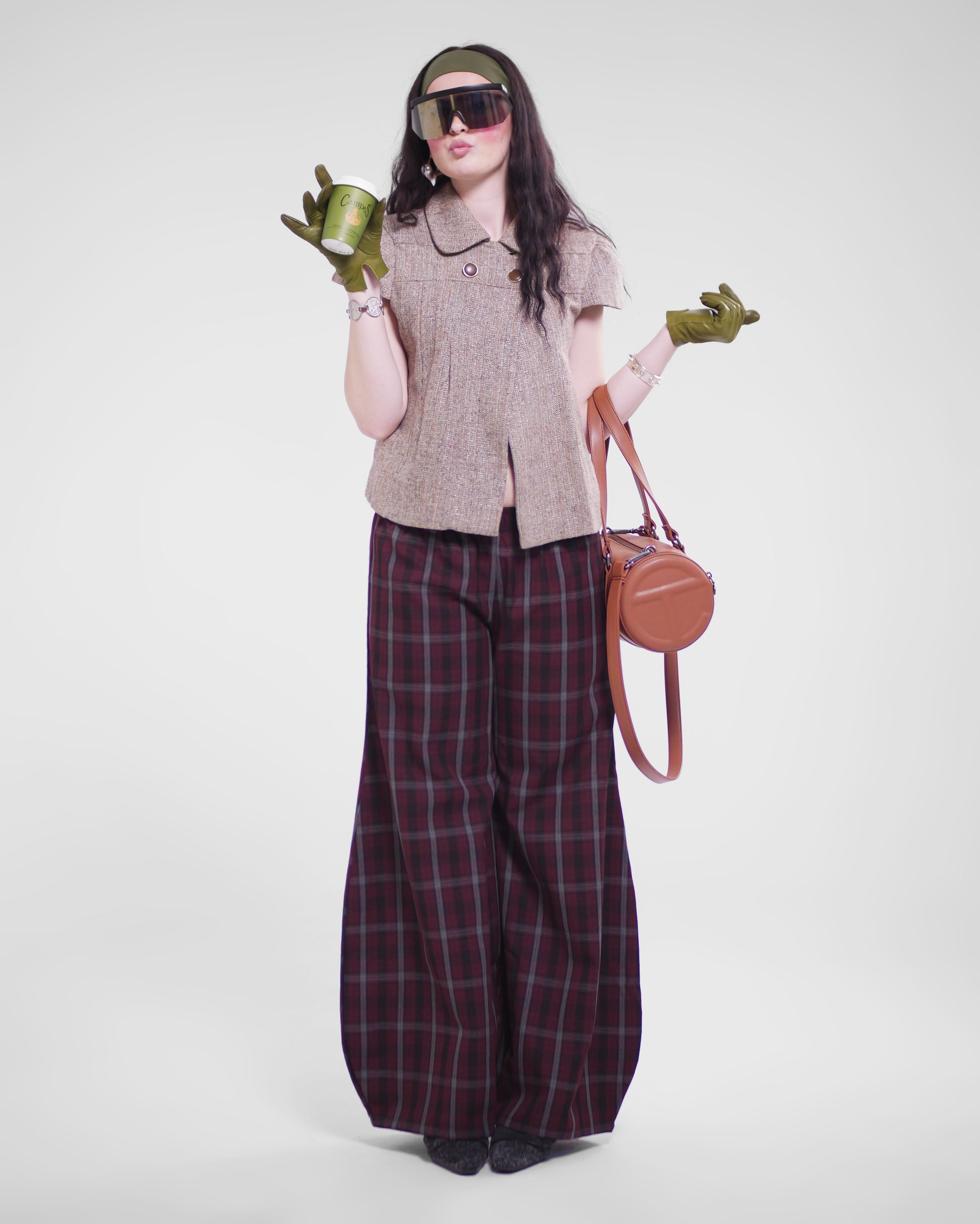 Shawties Puff Pant in Wine
