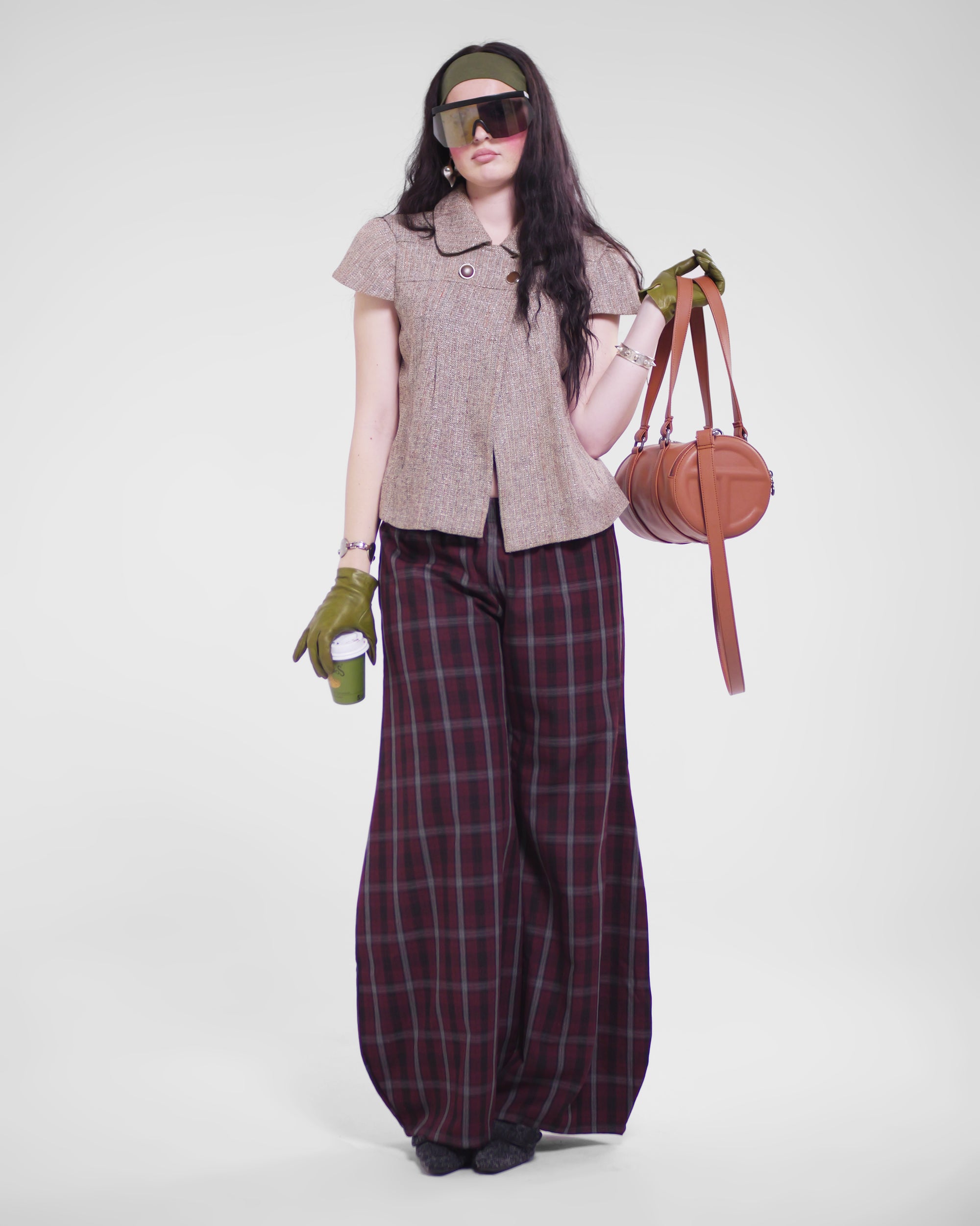 Shawties Puff Pant in Wine