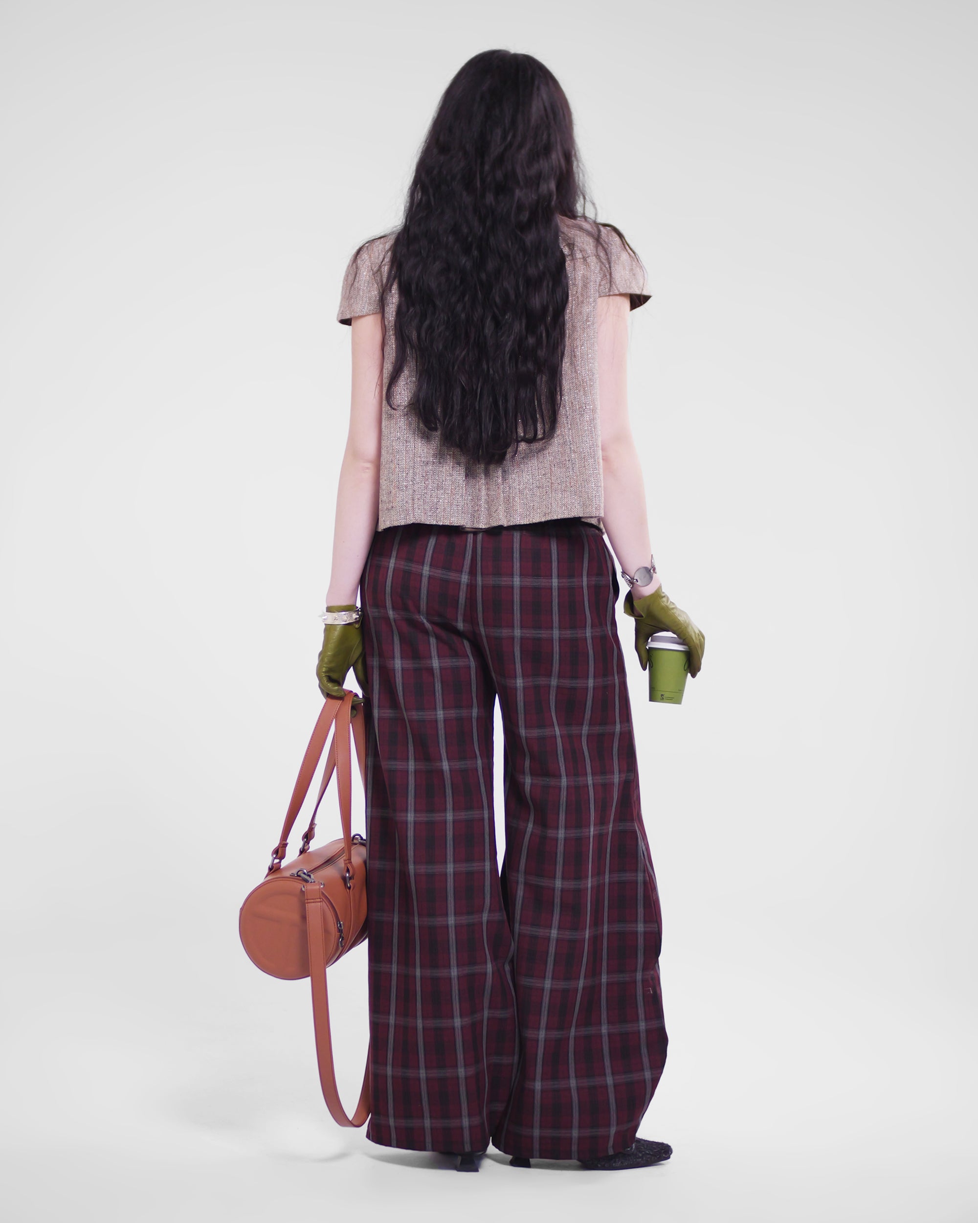 Shawties Puff Pant in Wine