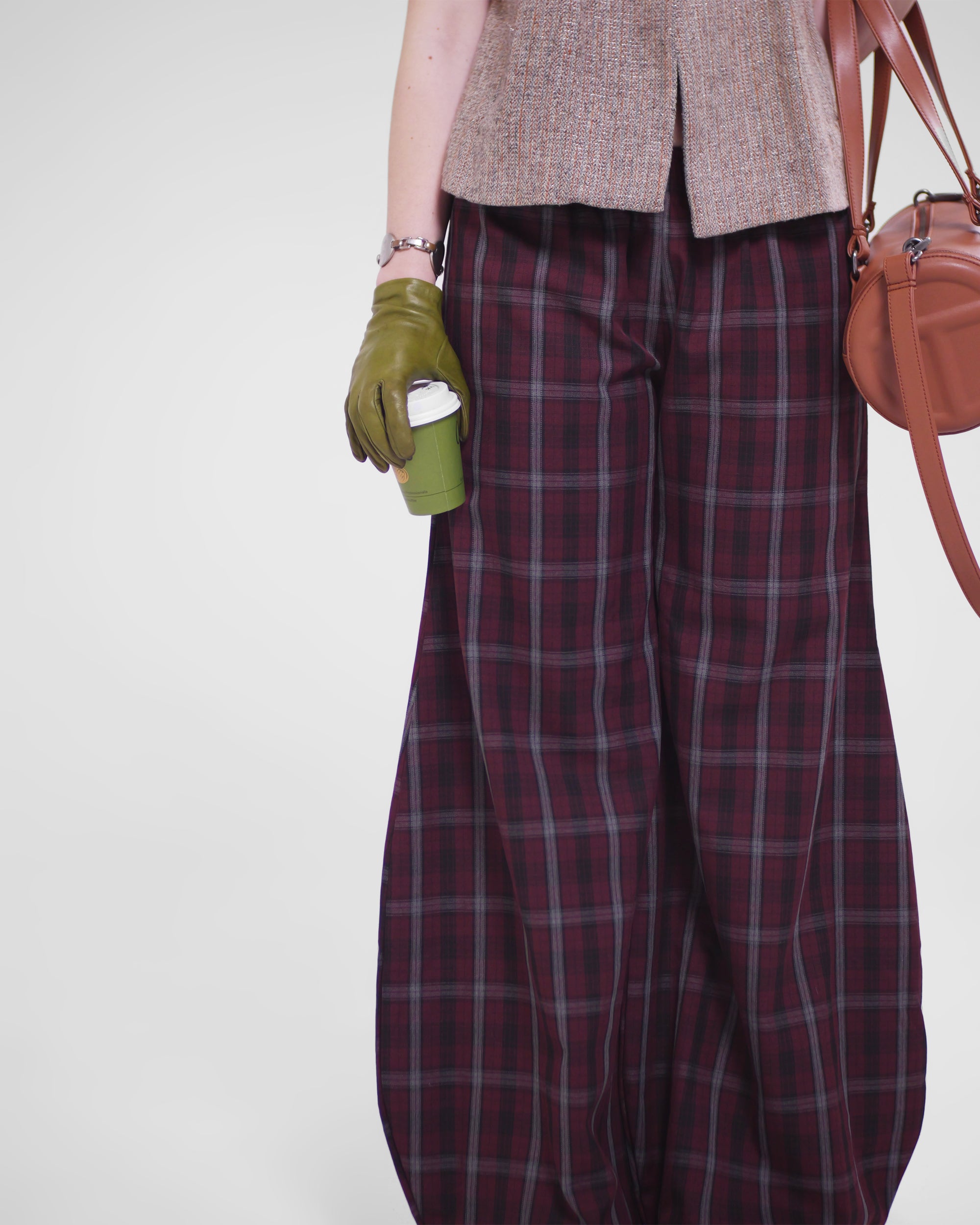 Shawties Puff Pant in Wine
