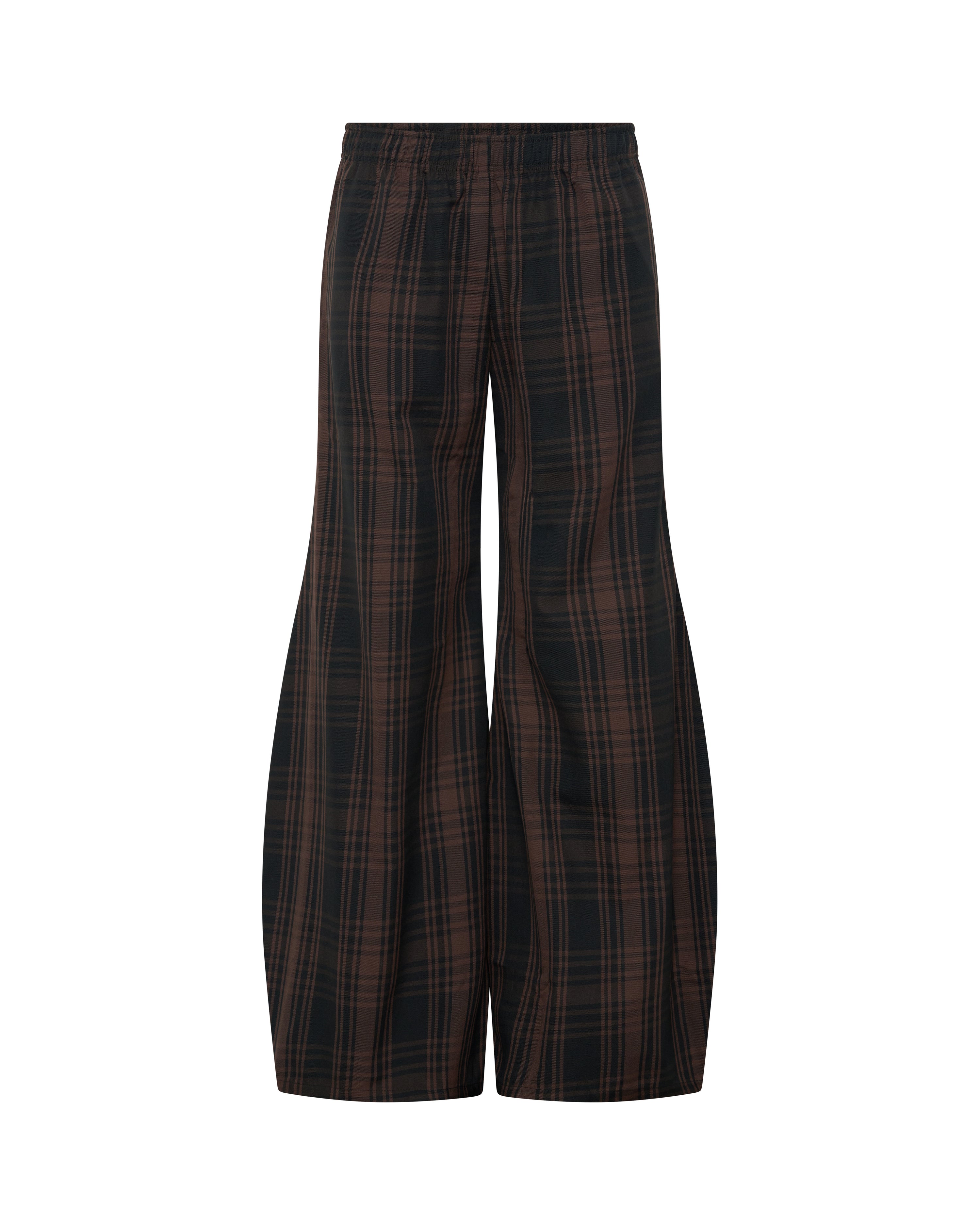 Shawties Puff Pant in Bark Tartan