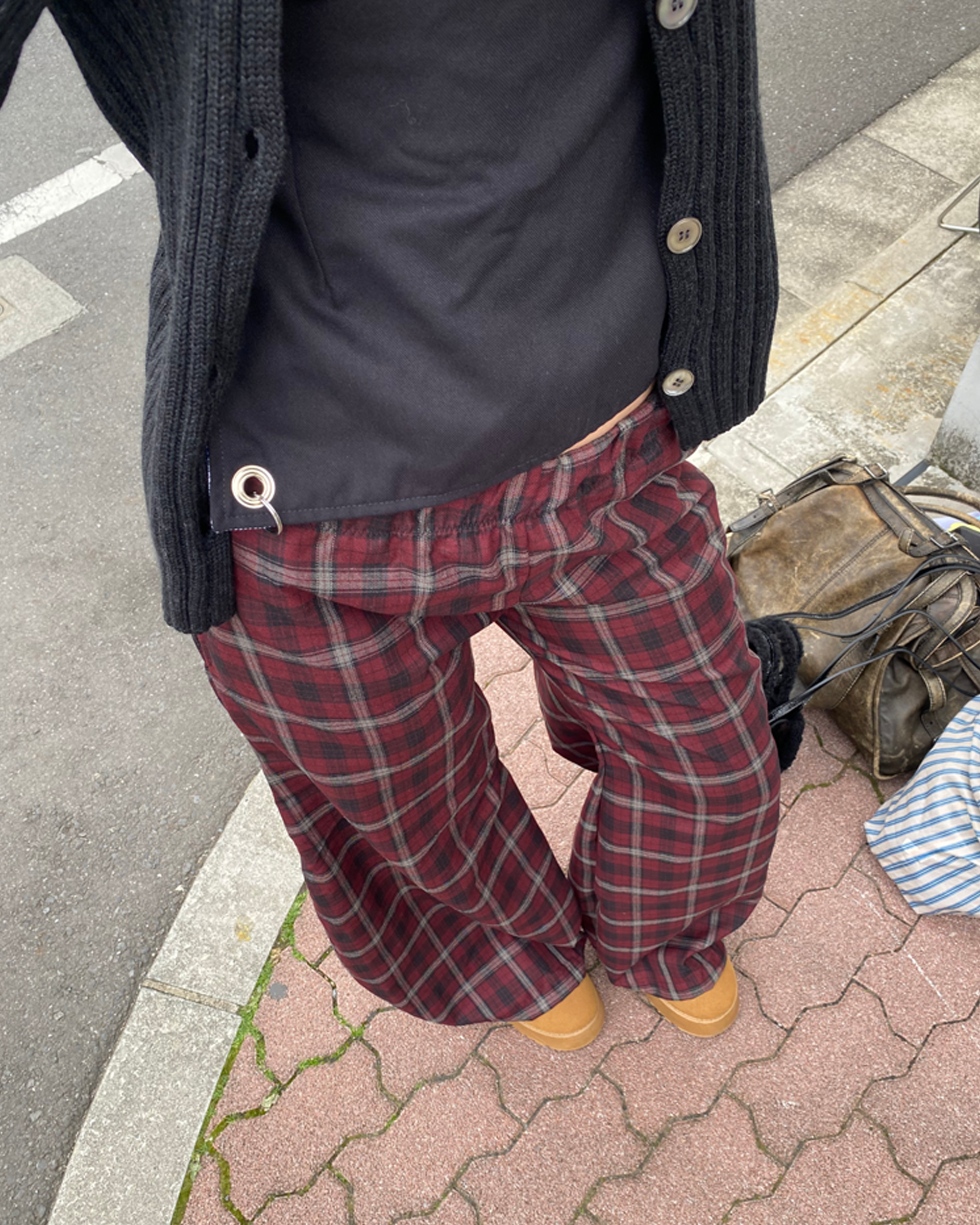 Puff Pant in Wine
