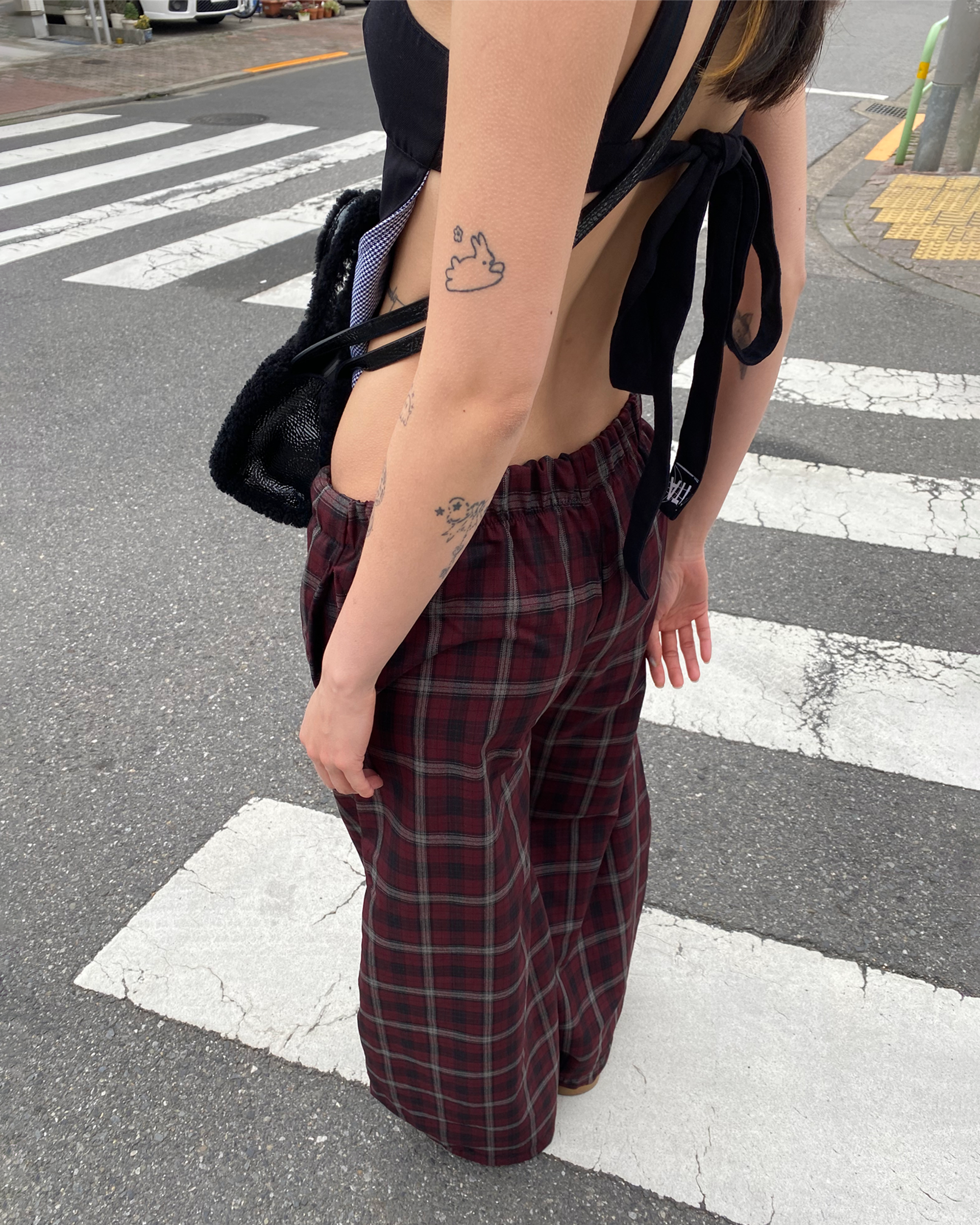 Puff Pant in Wine