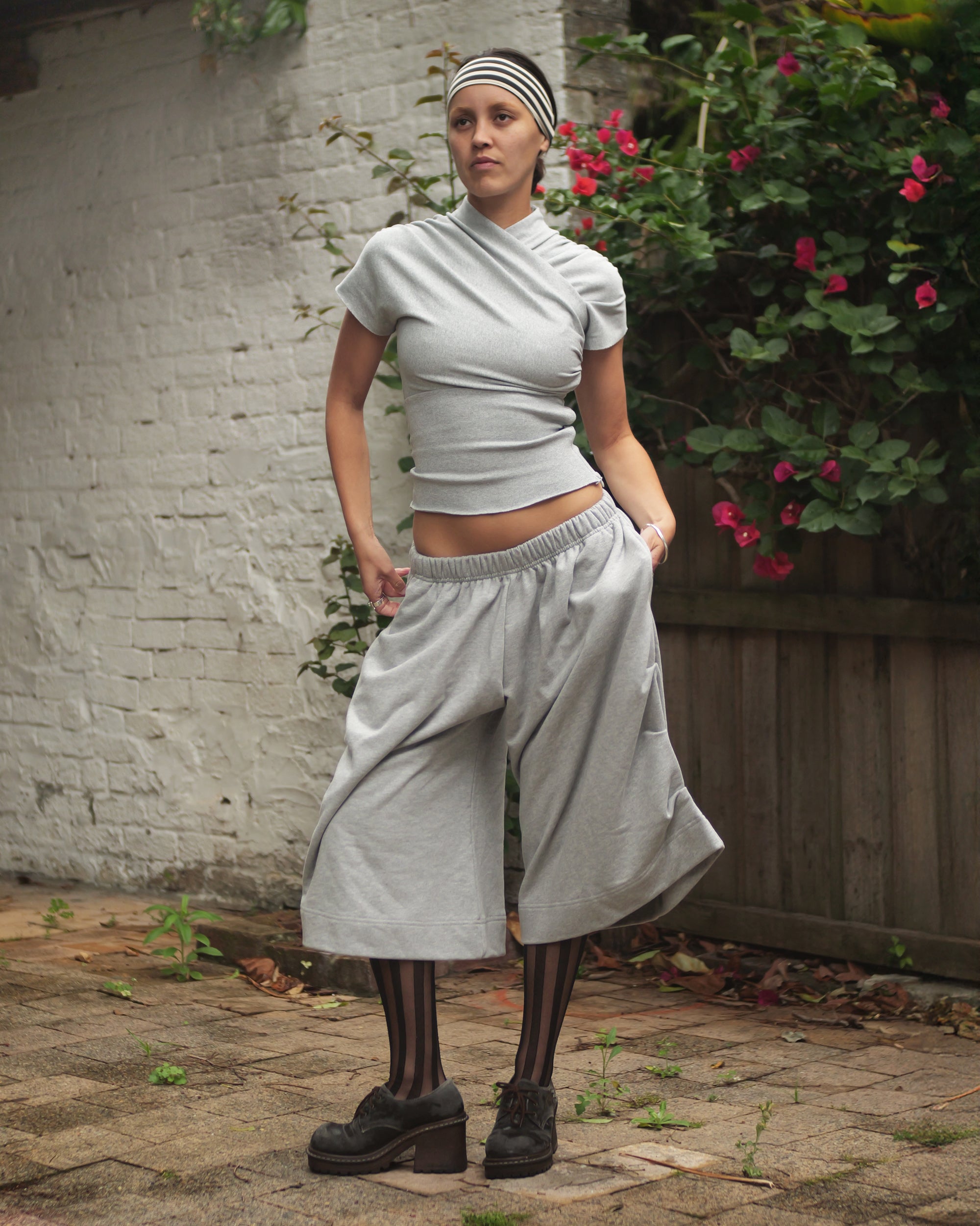 Goro Kenji Shorts in Grey Marle