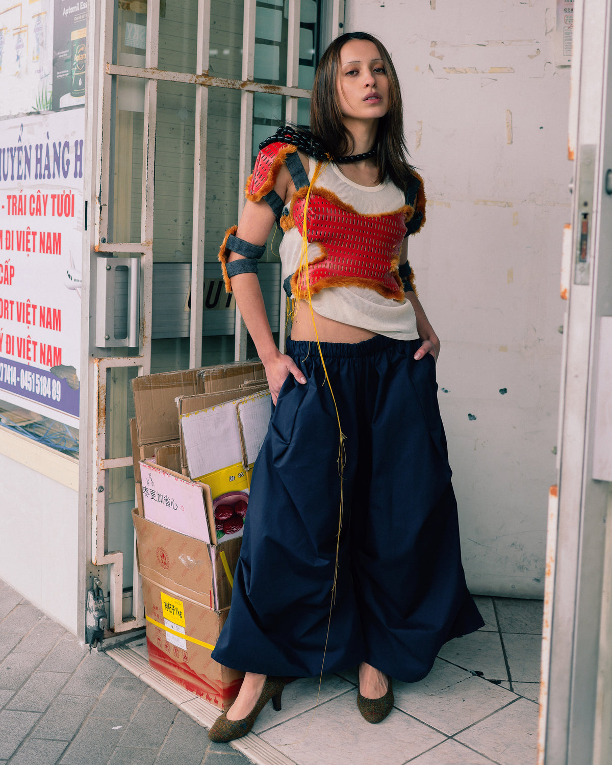 Toshi Pants in Navy