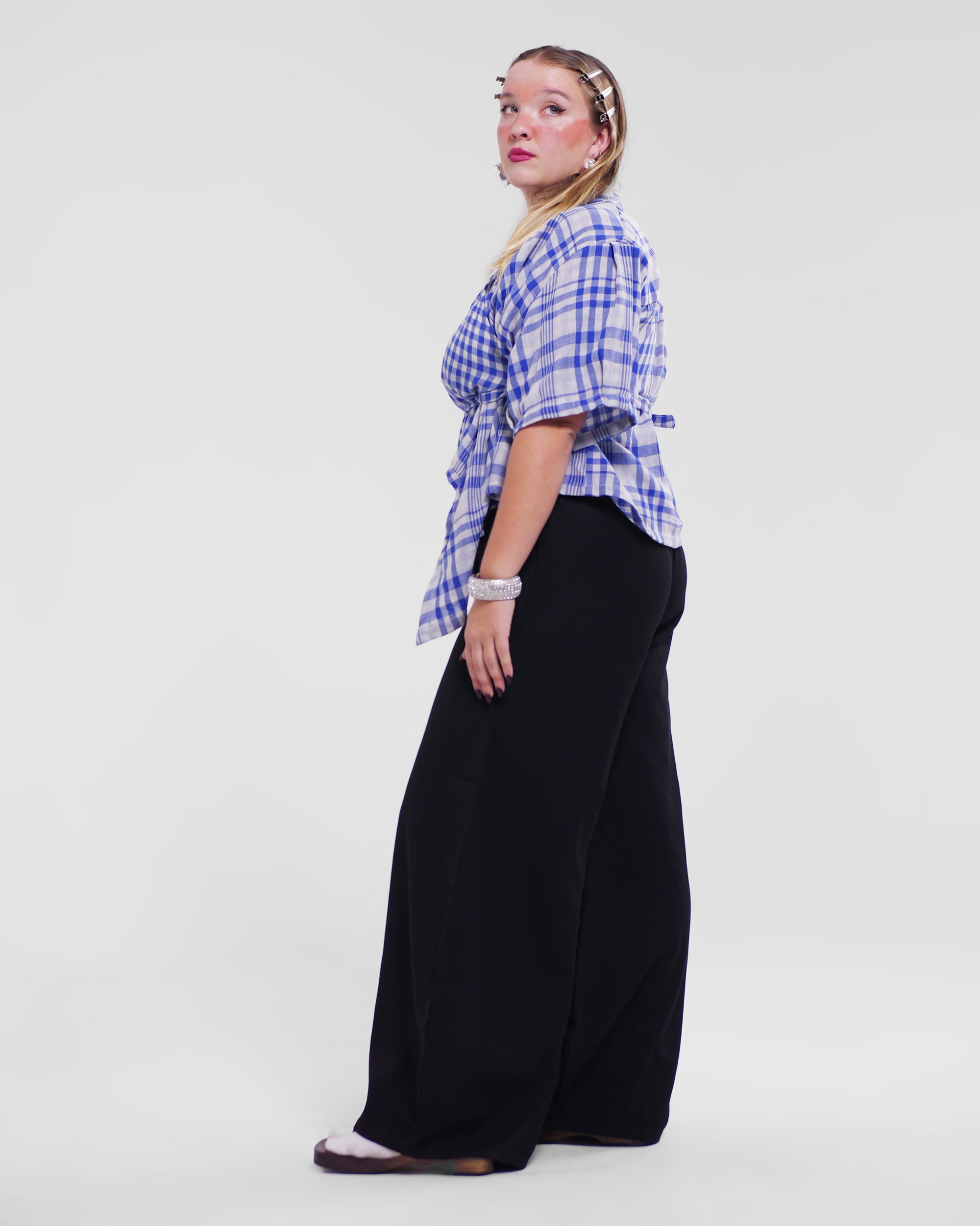 Asymmetrical Wang Top in Blue