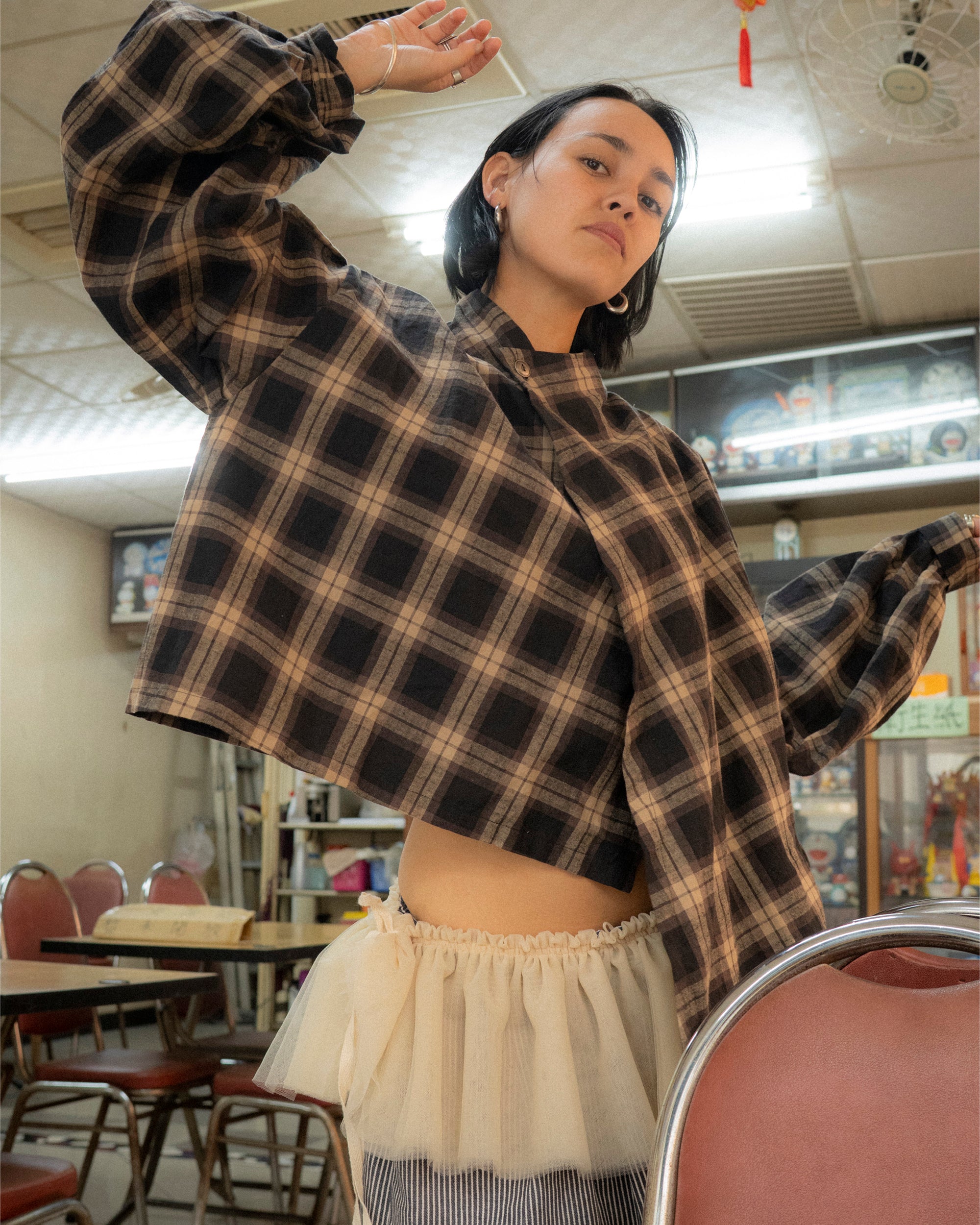 Long Sleeve Wang Top in Sesame