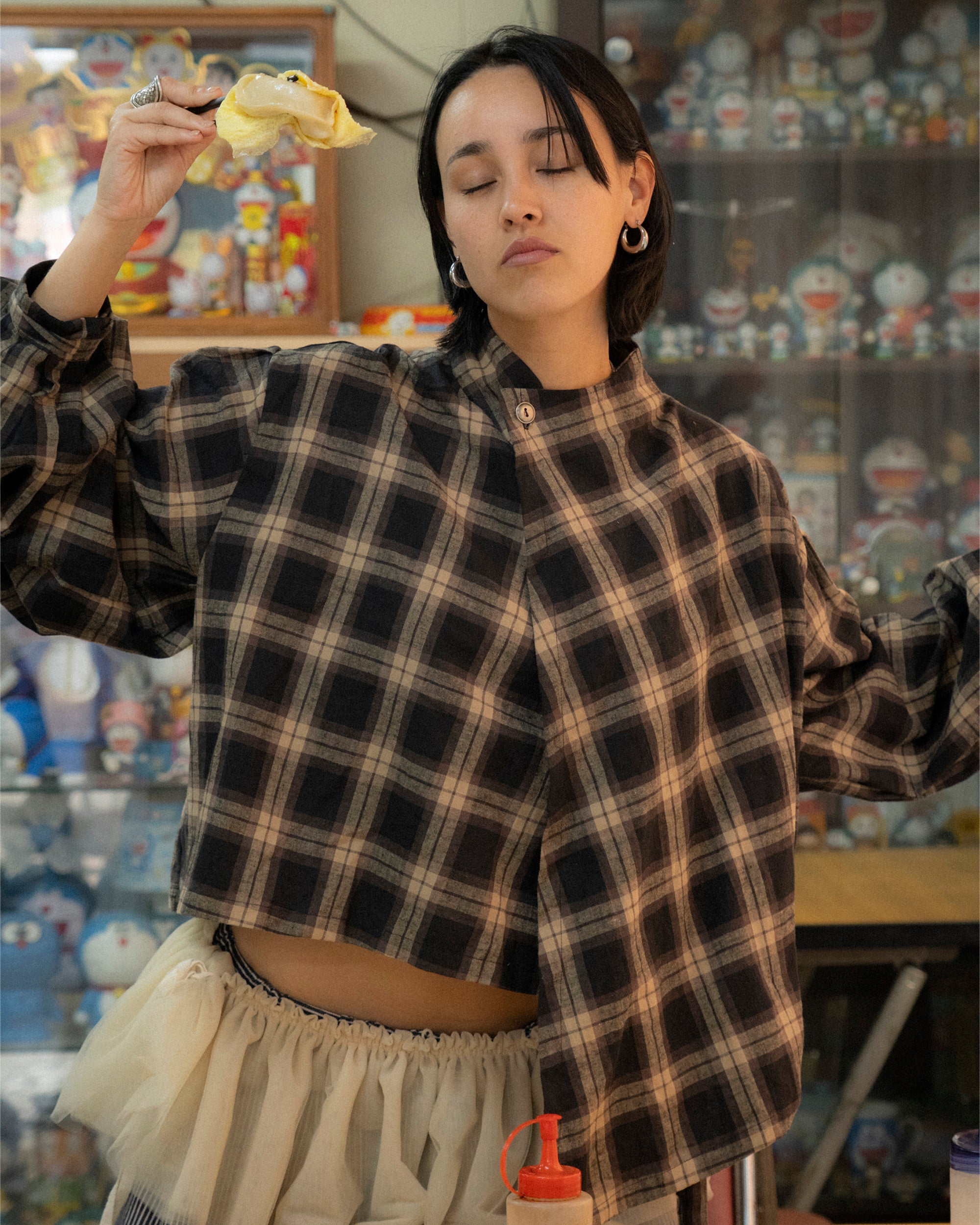 Long Sleeve Wang Top in Sesame